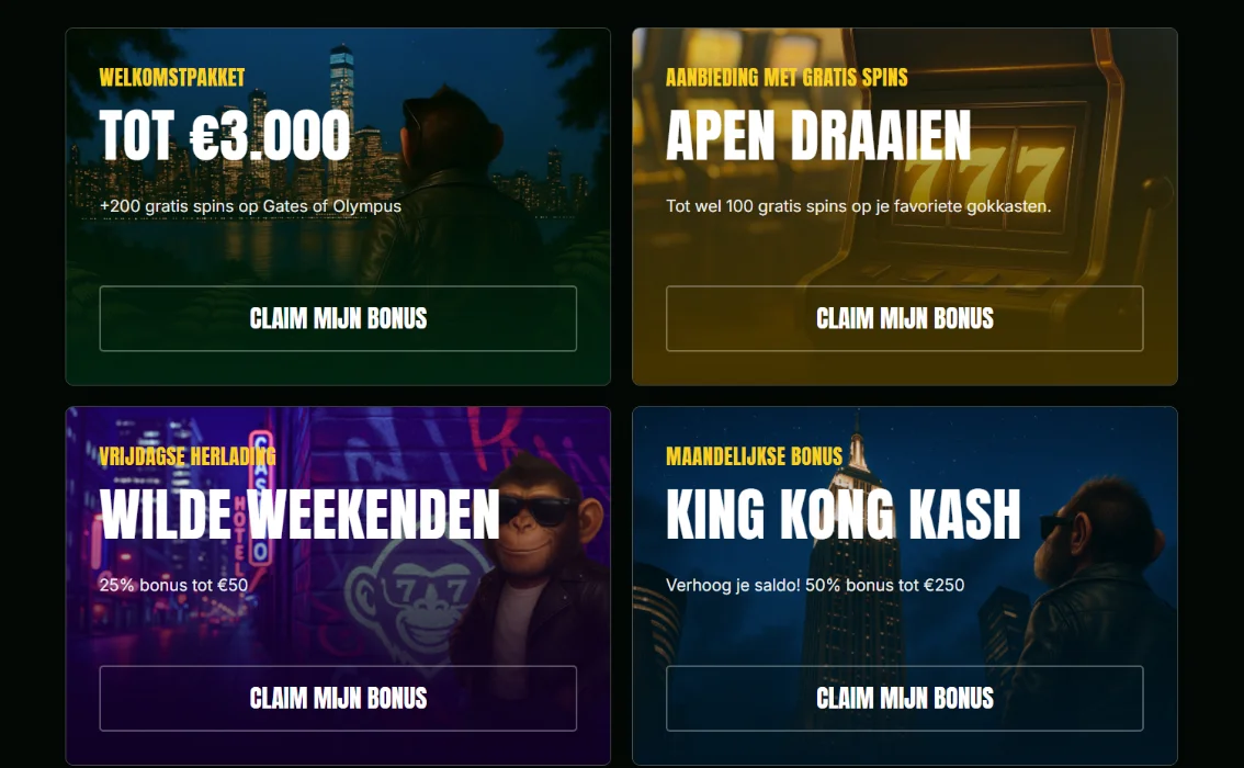 Slot Monkey Casino Promoties